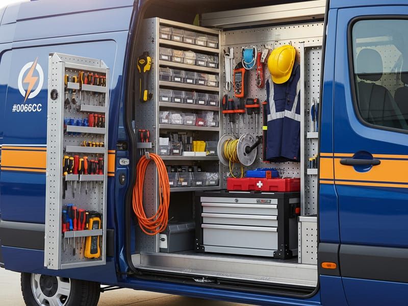 Fully equipped Sonoma Electrician service vehicle